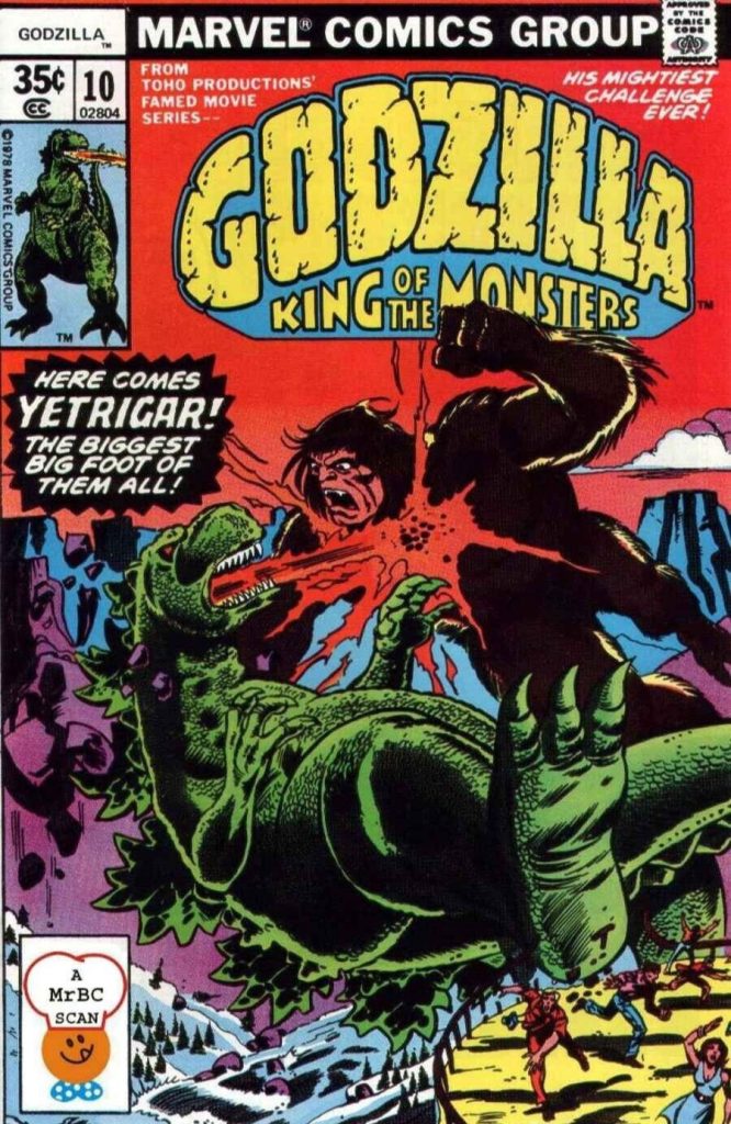 Comics about Bigfoot: Godzilla Vol 1 Issue #10 (1977)