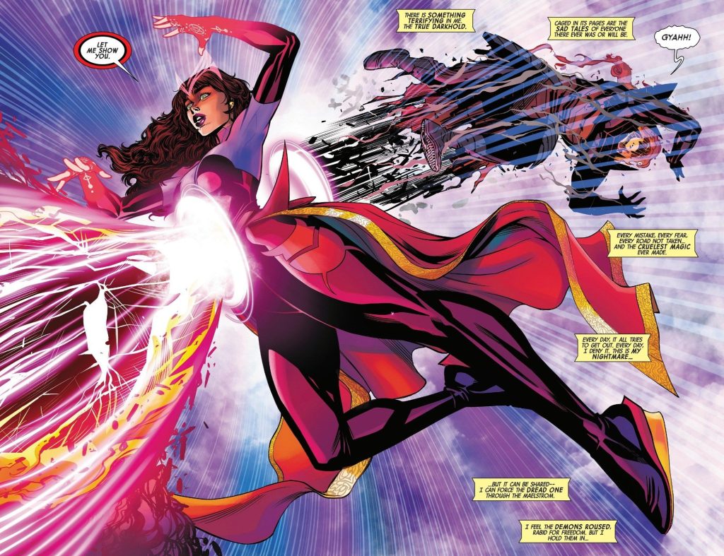 Wanda Maximoff takes on Dormammu as the Sorcerer Supreme