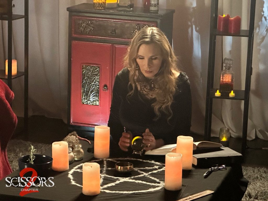 Tanya Tate Behind-the-Scenes during the filming of Scissors: Chapter 2