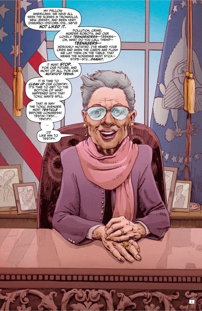 The Toxic Avenger Comics Issue 5 - Preview Page 1